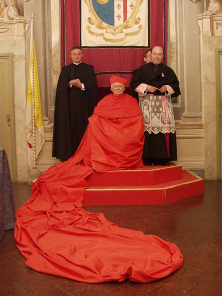 El cardenal cañizares con bata de cola 1